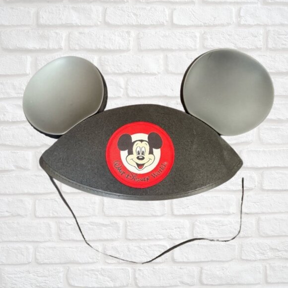 Disney Parks Classic Mickey Mouse Ears Hat Adult Iconic Black Felt Souvenir Park - Picture 1 of 5